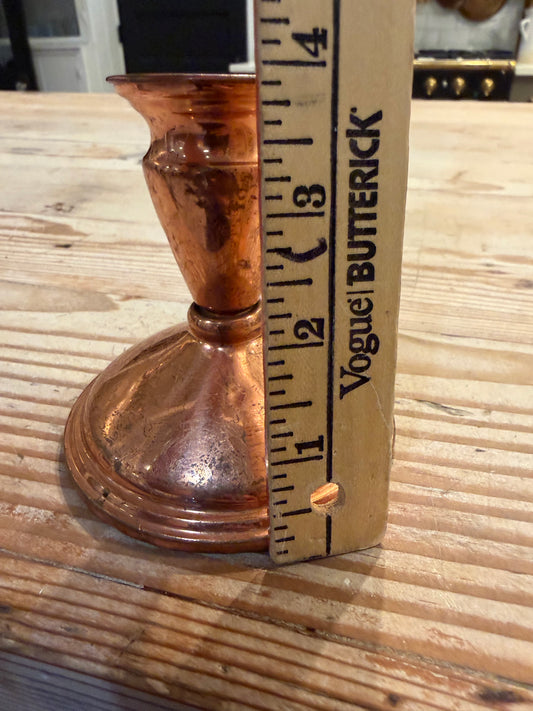 Vintage copper candle holder