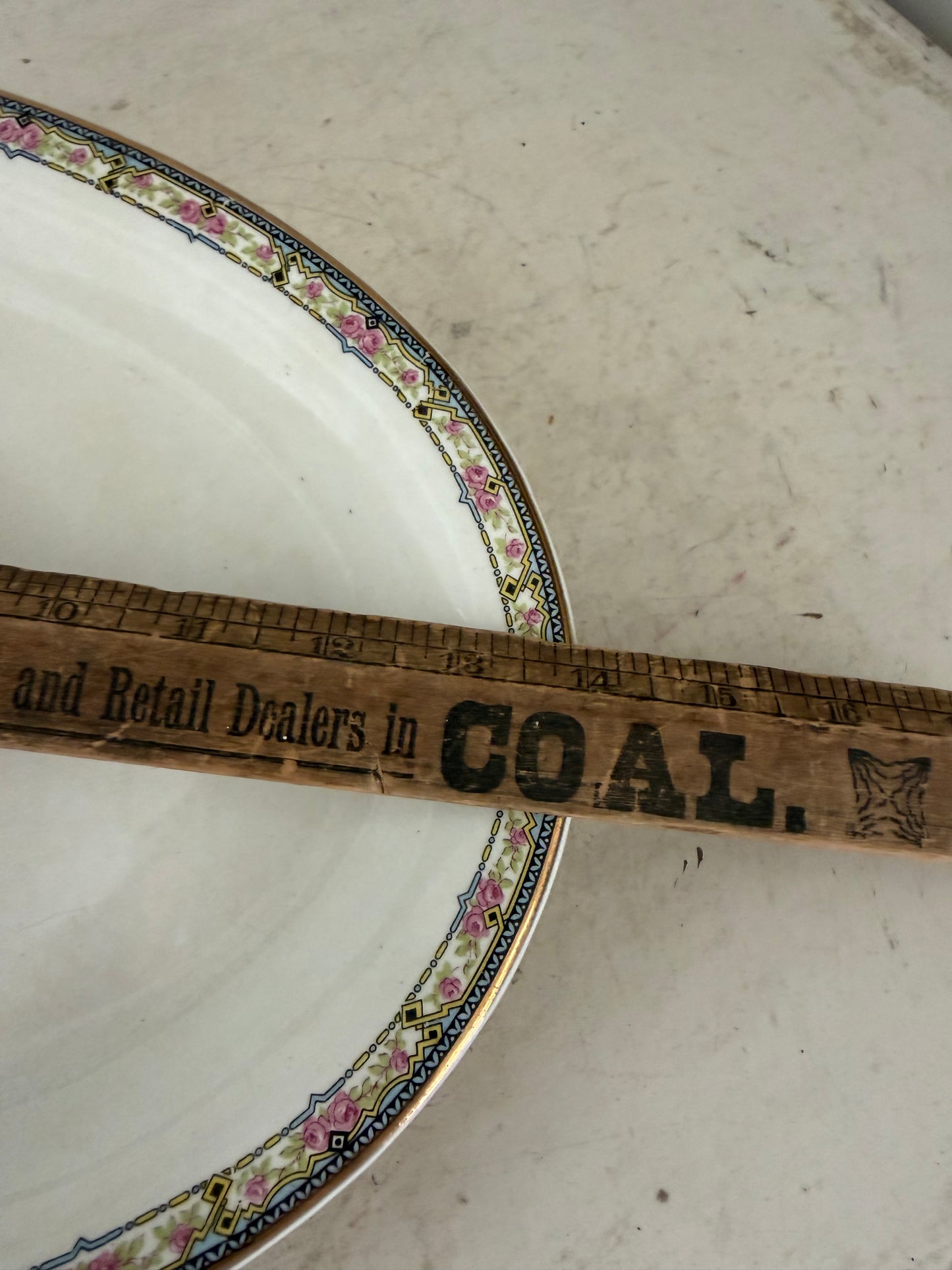 Antique ironstone platter