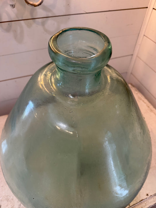 Round Blown Glass Vase with Seam