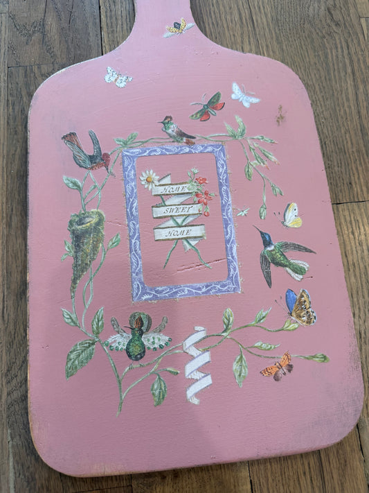 Hand Painted acutting board 17”