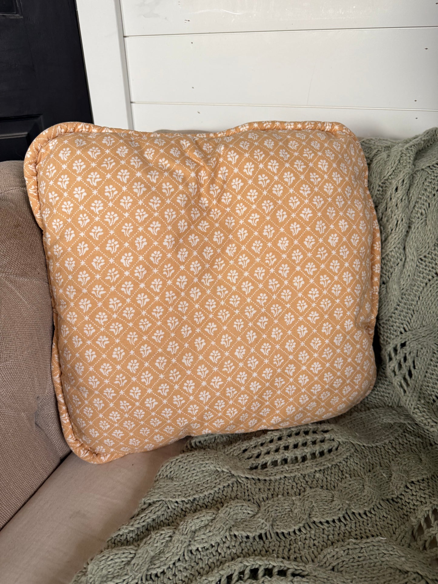 Yellow & white Pillow