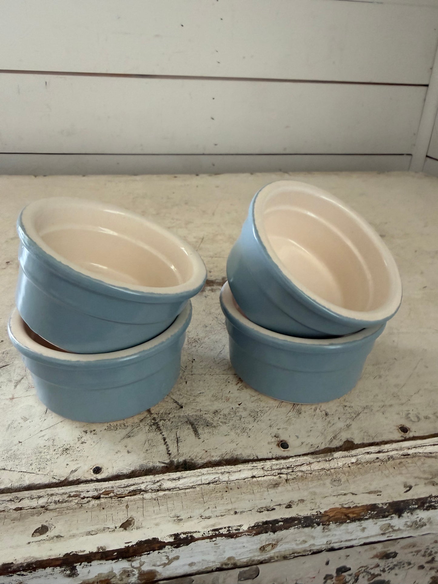 Light blue mini crock