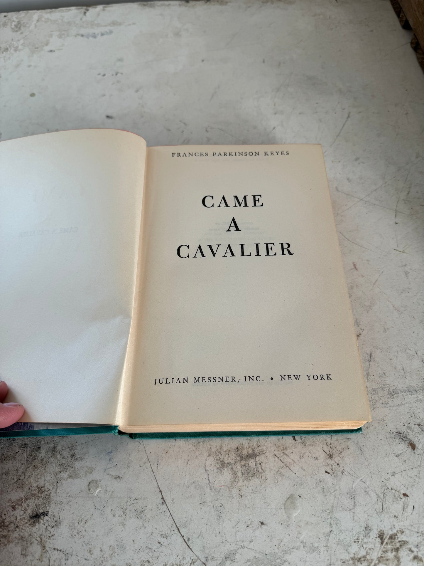 Came a Cavalier Book