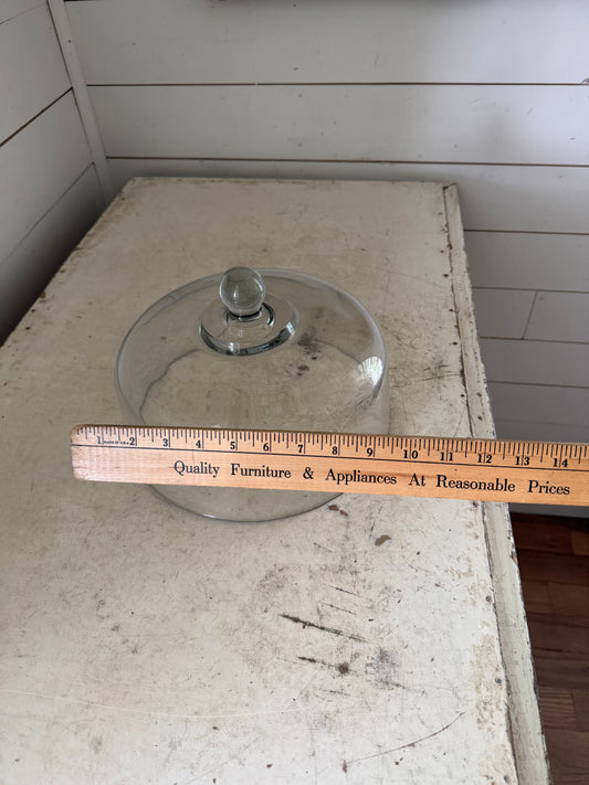 9” Cake Dome Clear Glass