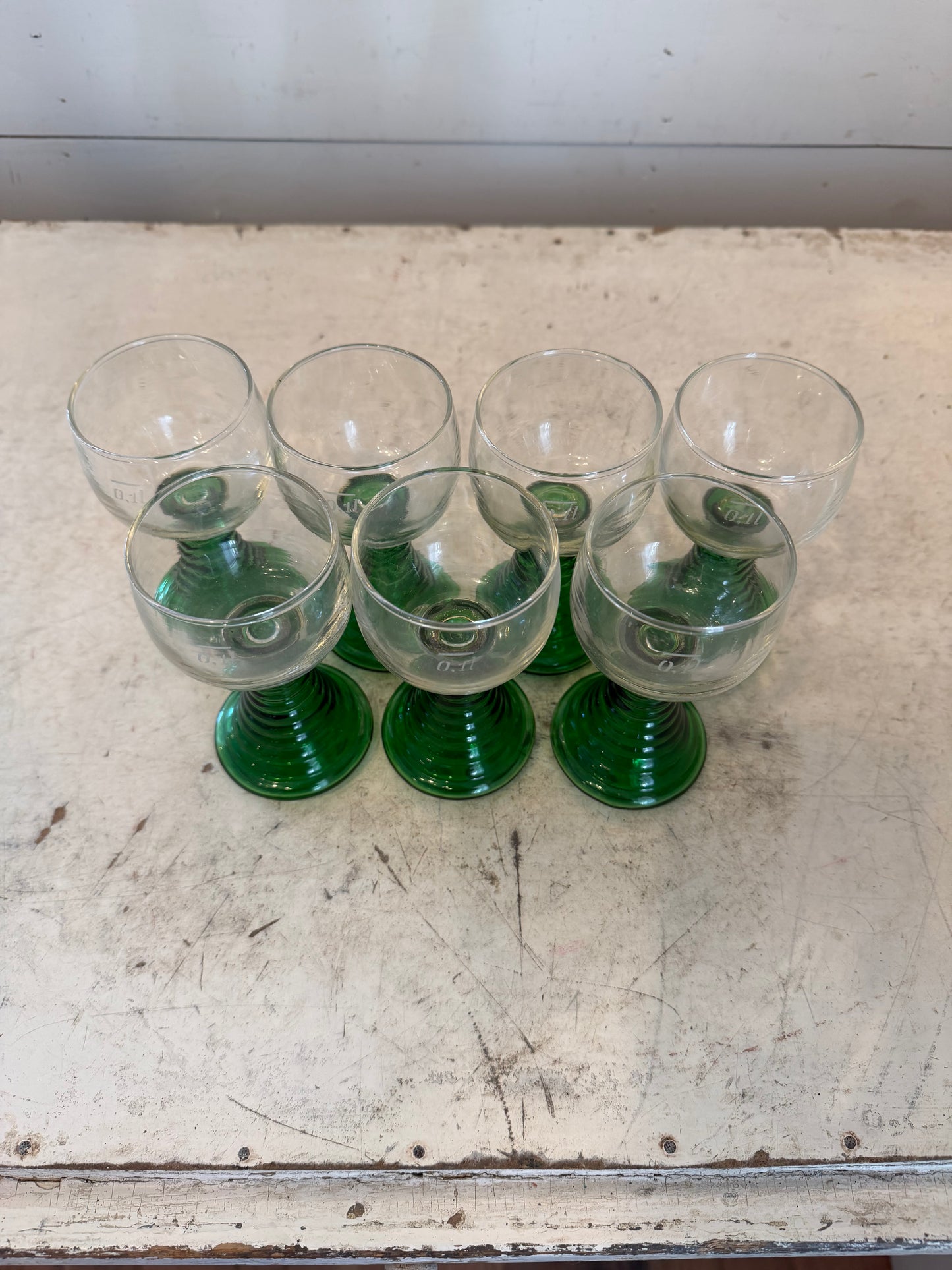 Vintage German Roemer Wine Glasses - Sold Individually