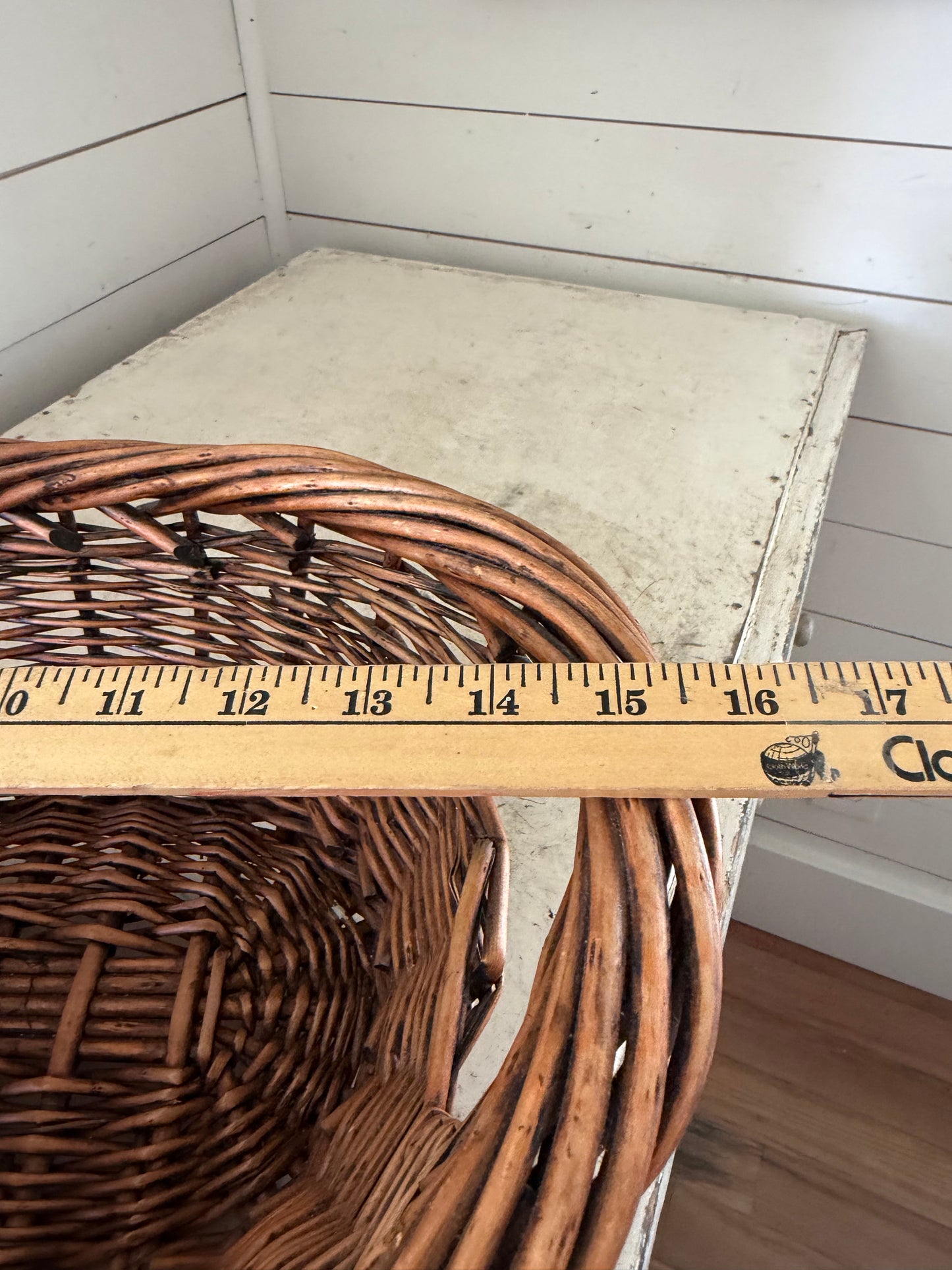 Small French Style Laundry Basket
