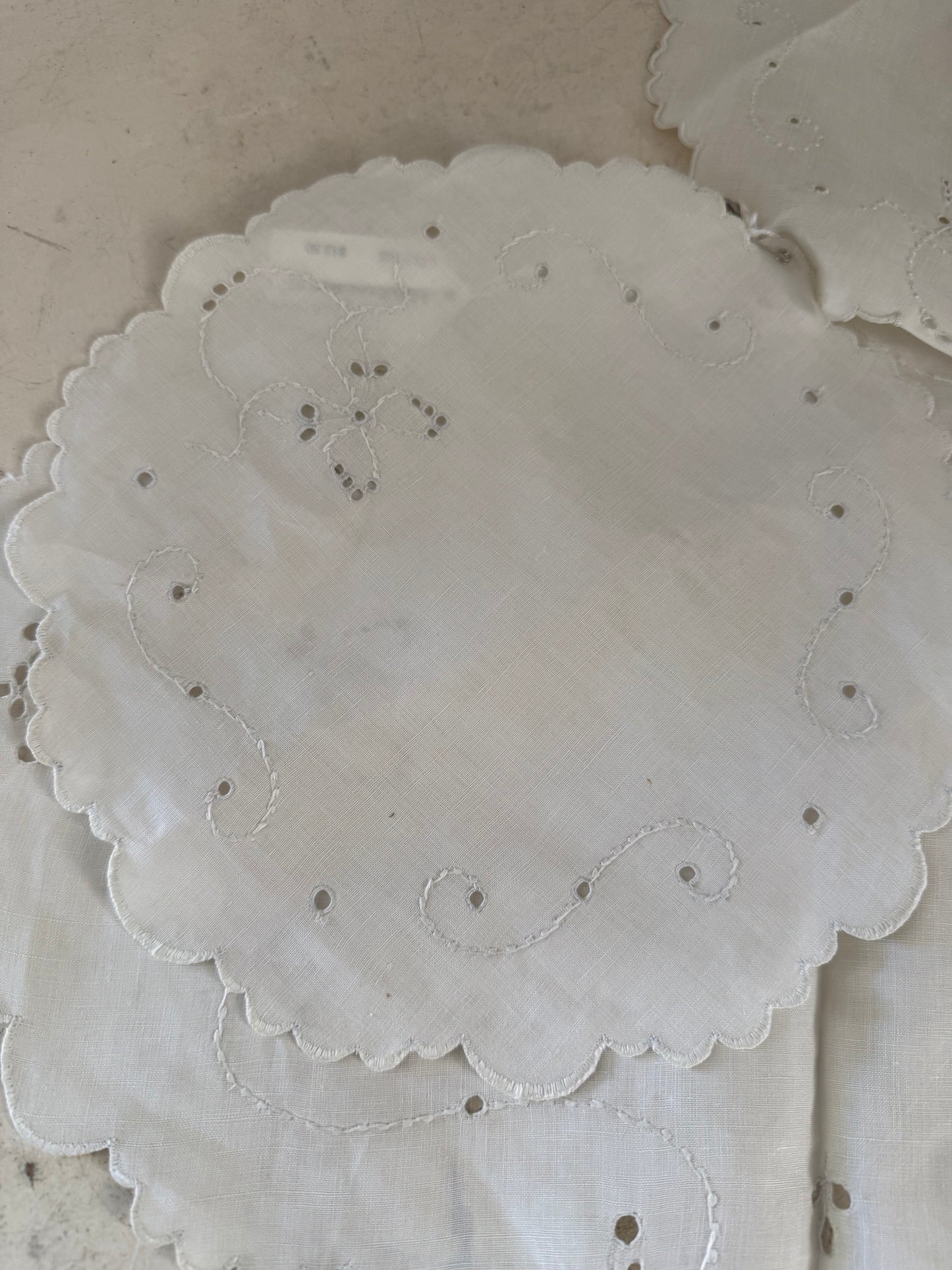 Set of three Doilies