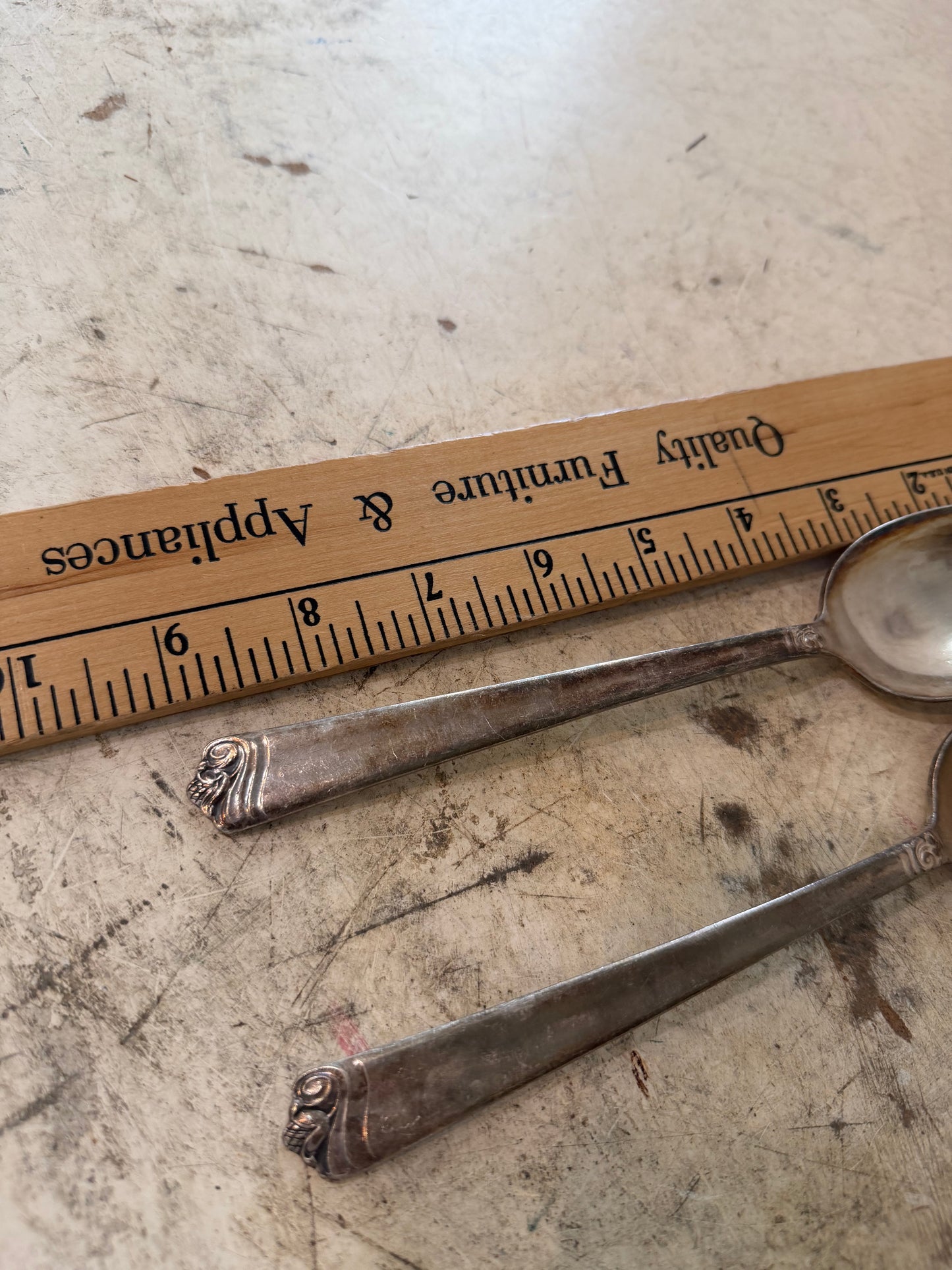 Silver plate serving spoon sold individually