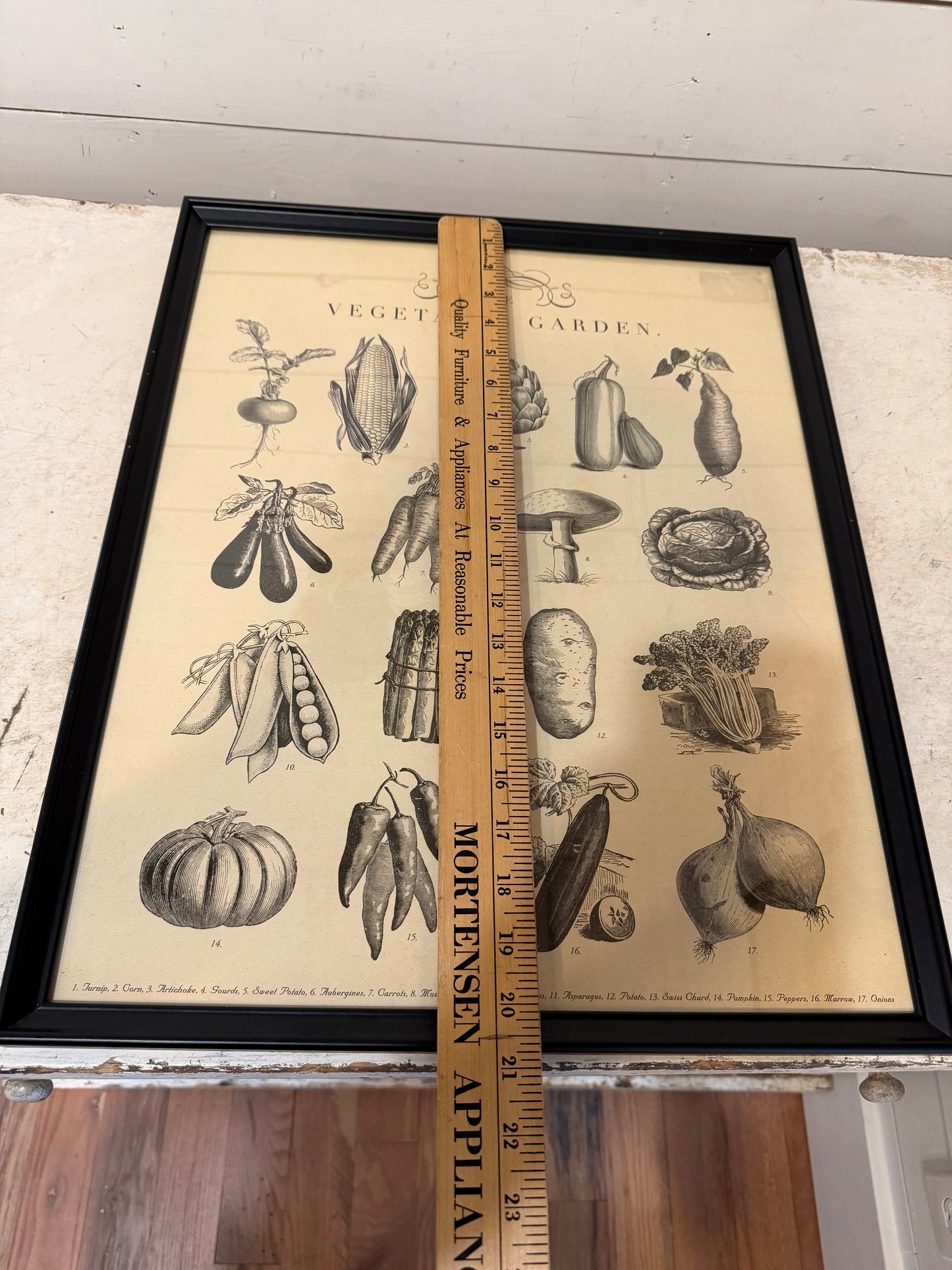Framed Botanical Vegetable Print