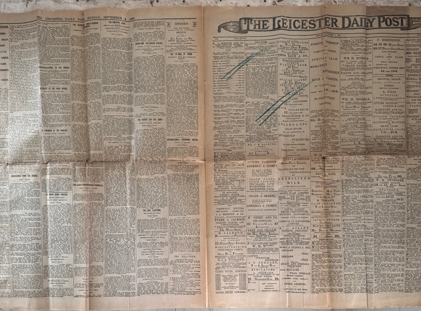 The Leicester Daily Post Sept. 5th, 1898