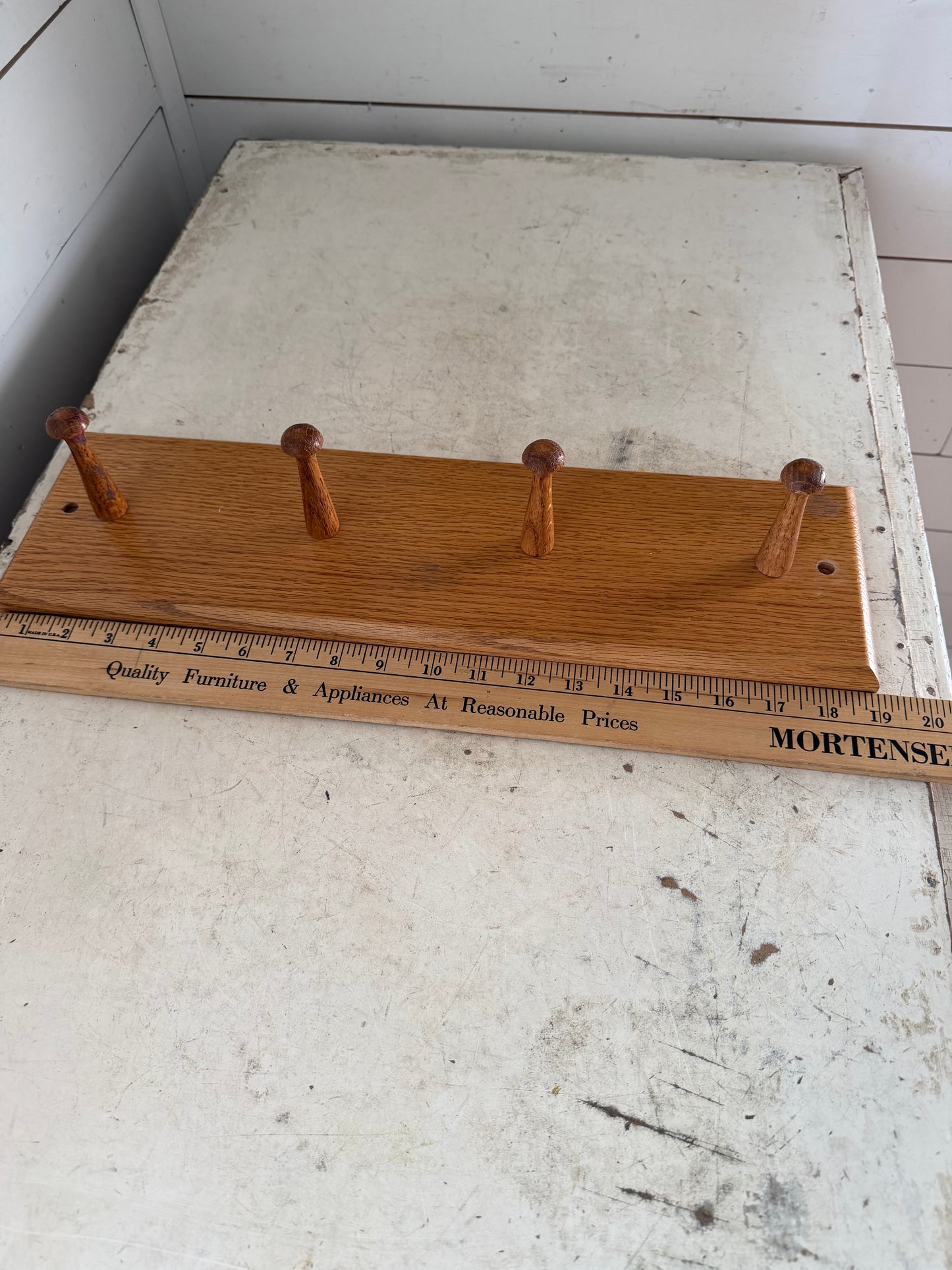 Solid Oak Wall Mounted Coat Rack Will Get Makeover
