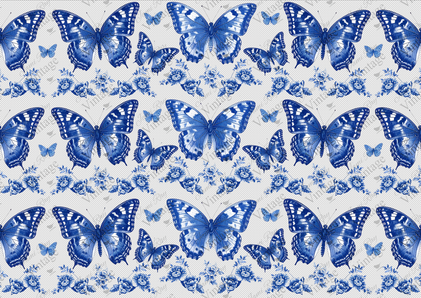 Butterfly Toile | JRV A4 Rice Paper