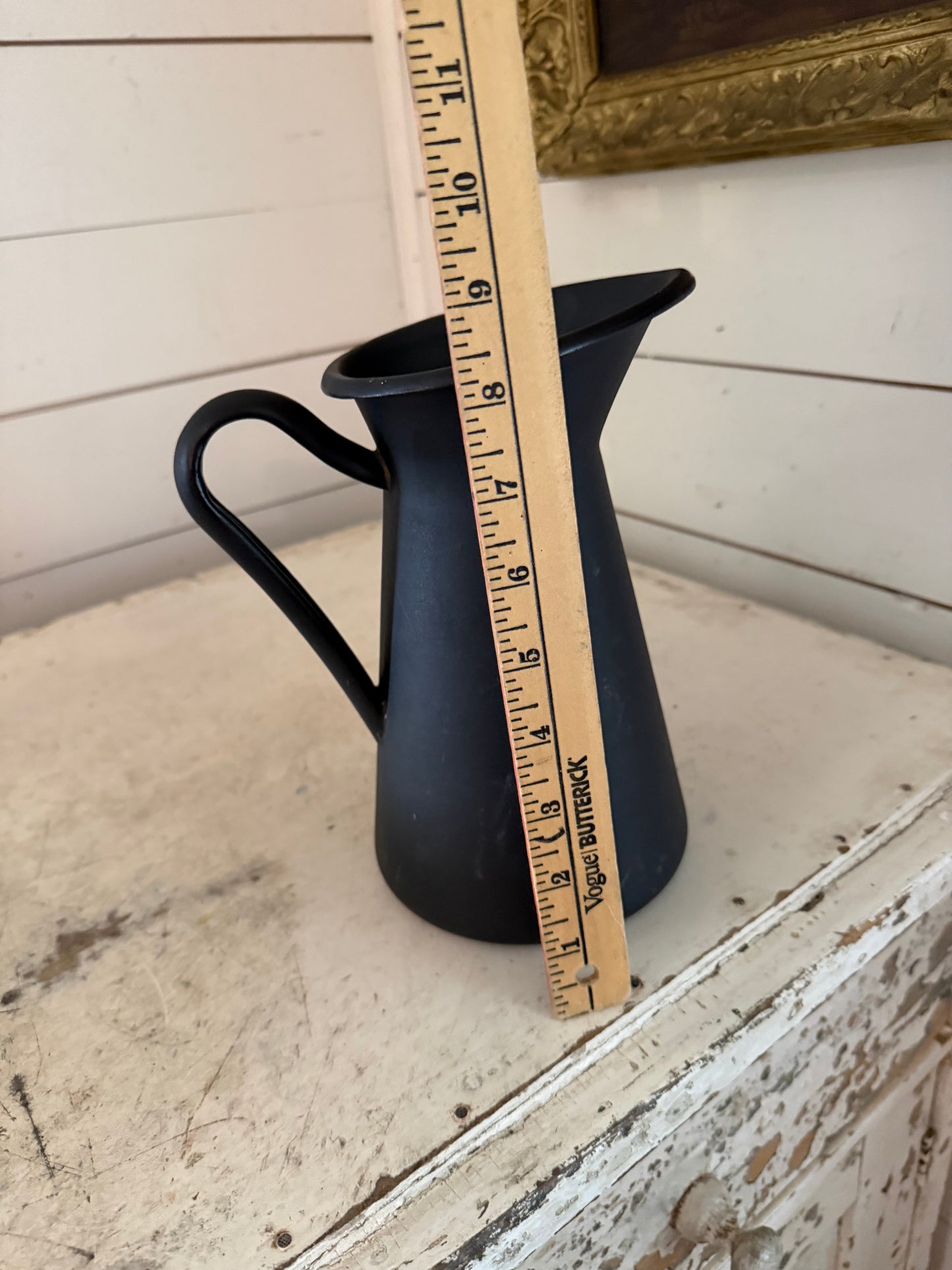 Black metal pitcher will get makeover