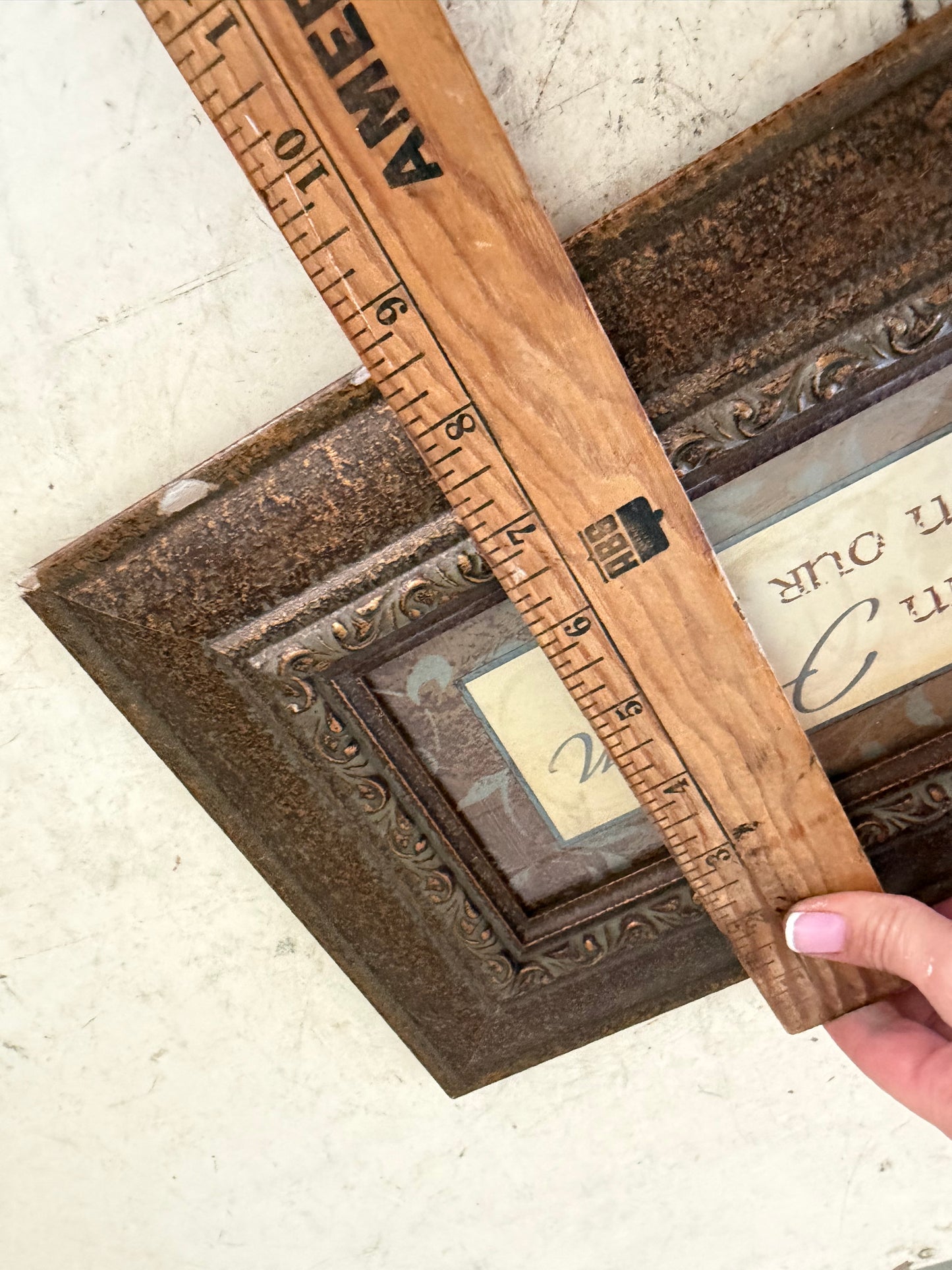 Frame will get painted and art