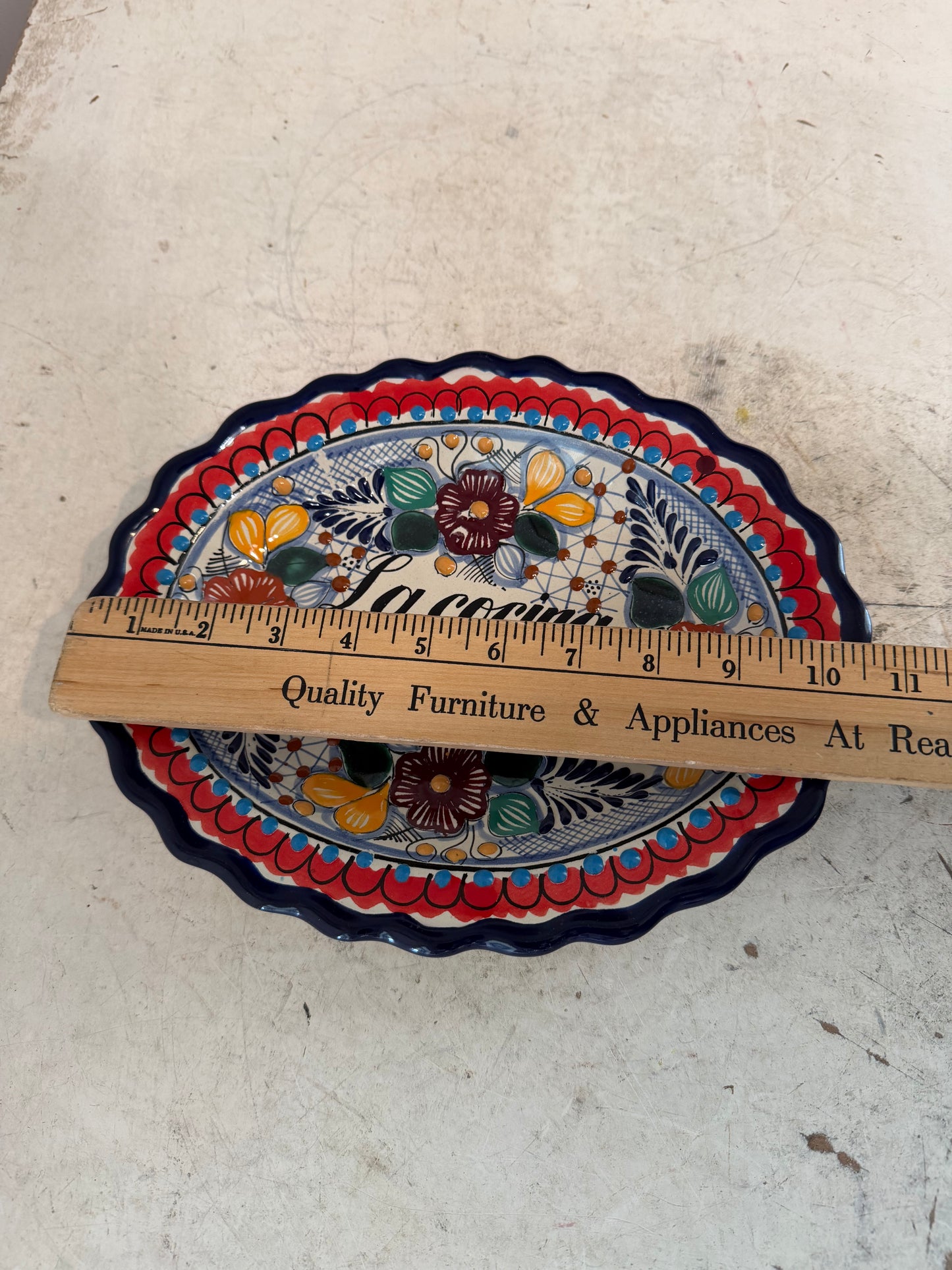 Vintage Mexican Talavera Plate