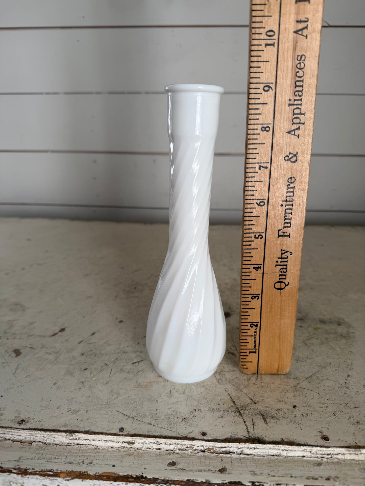 Vintage Hoosier Milk Glass Vase