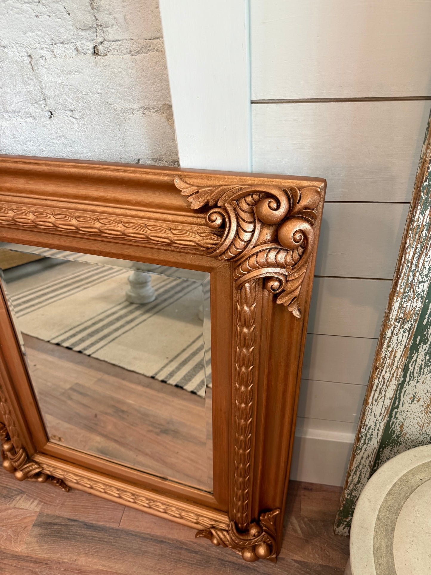 Ornate Copper Mirror