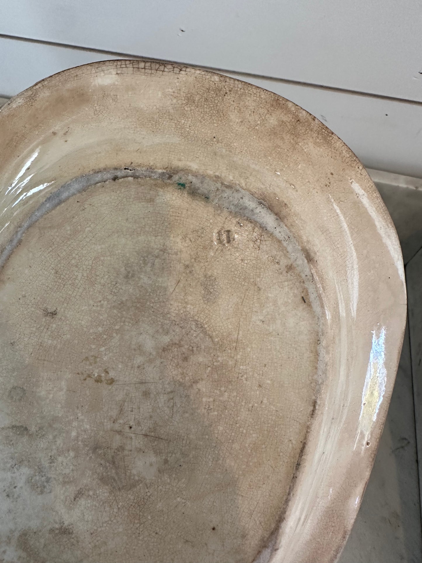 19th-Century Blue & White Blue Willow Chinoiserie Platter - sold individually