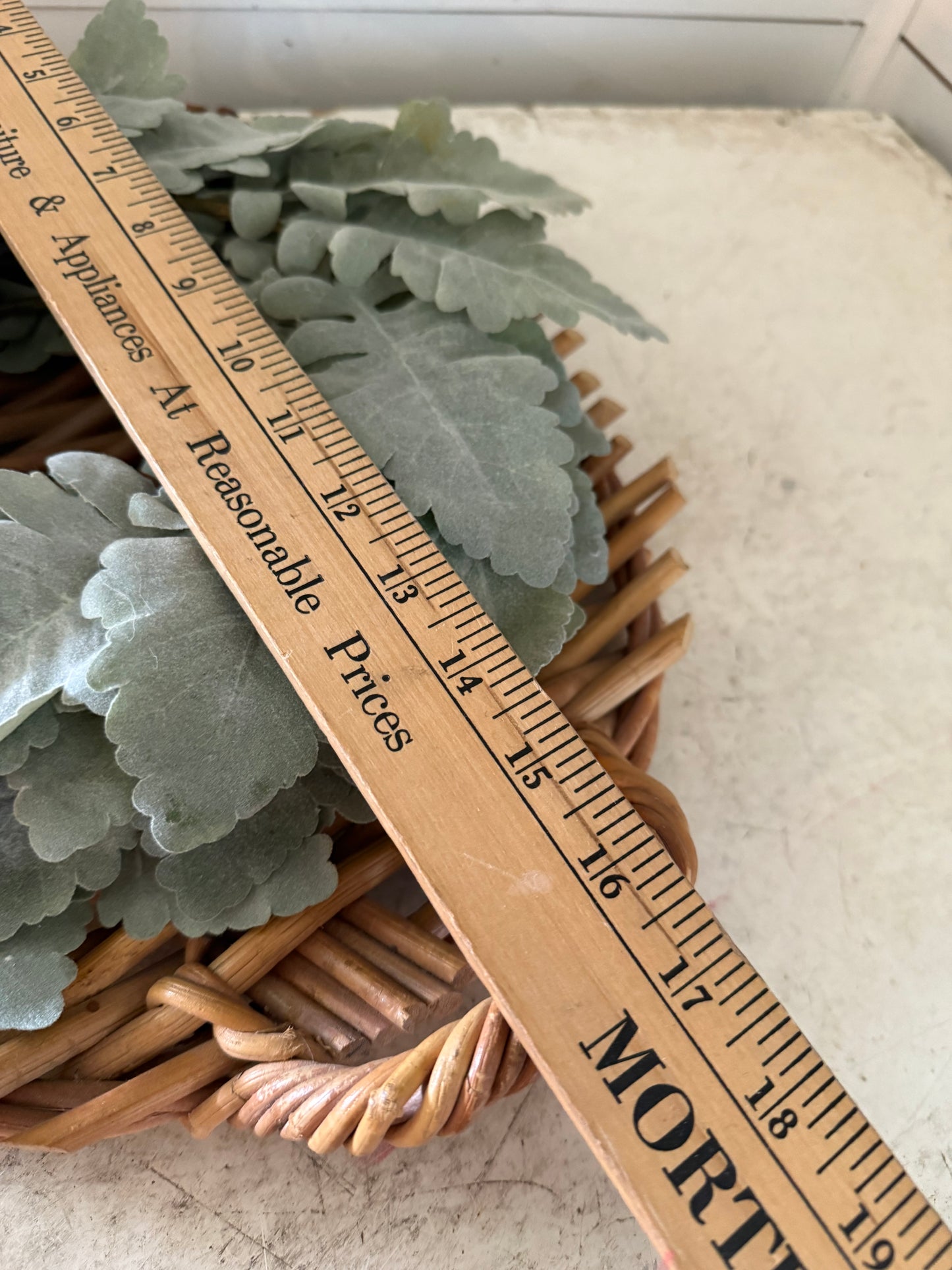 Farmhouse basket will get Wreath made for it