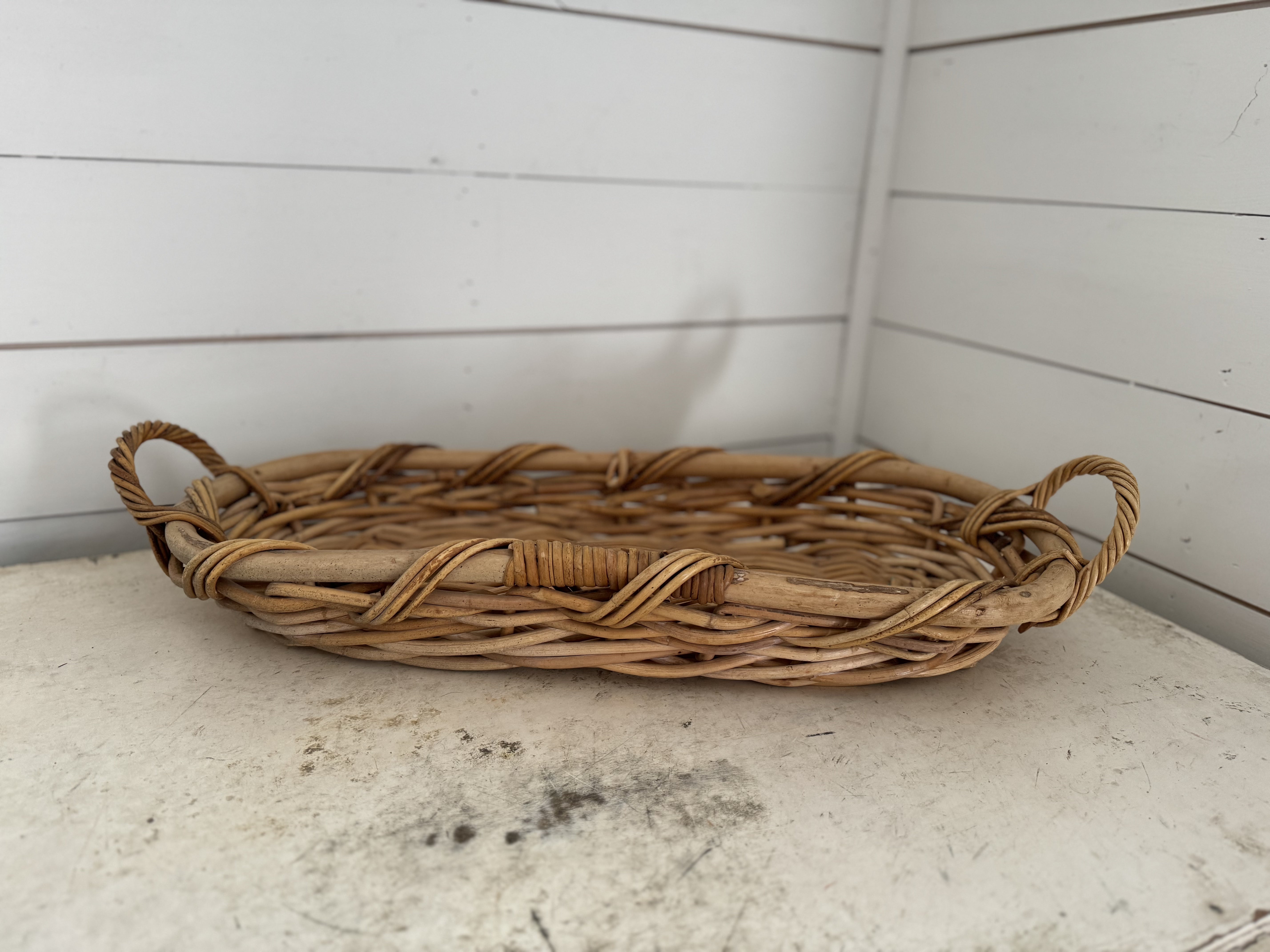 Woven Braided French Bread Basket