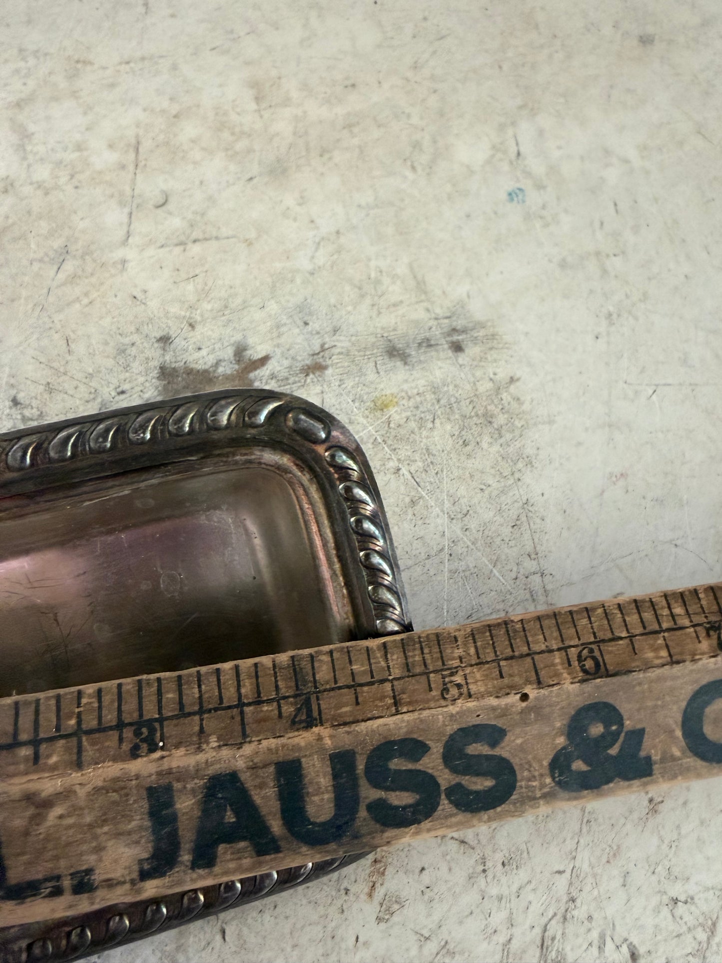 Silver plate soap dish