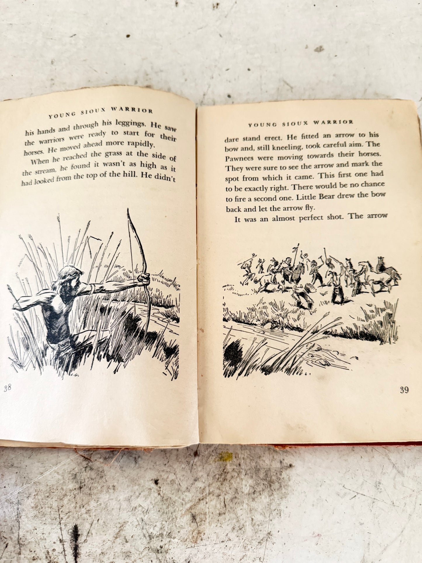 Young Sioux Warrior - Book