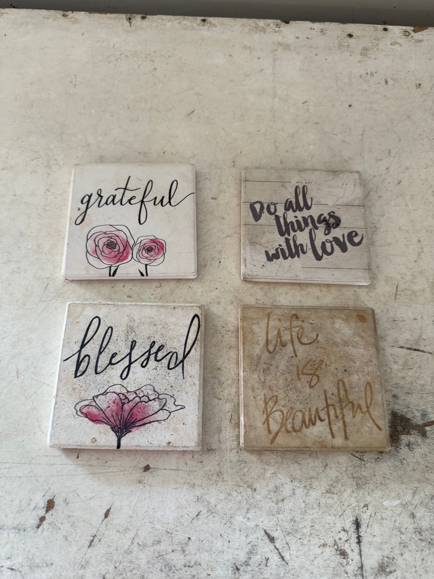 Set of four coasters will get makeover