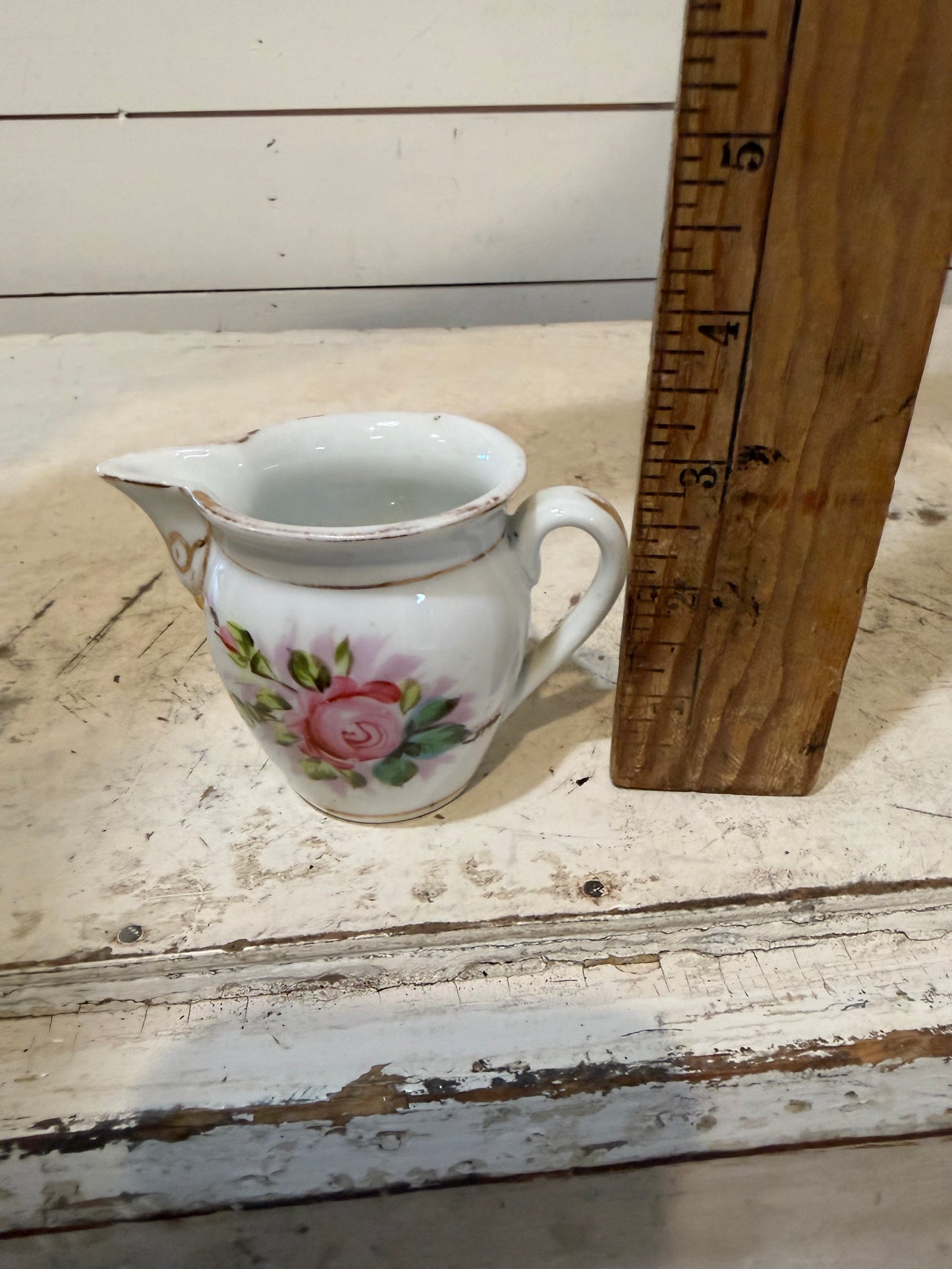 Hand painted Pink Floral Creamer