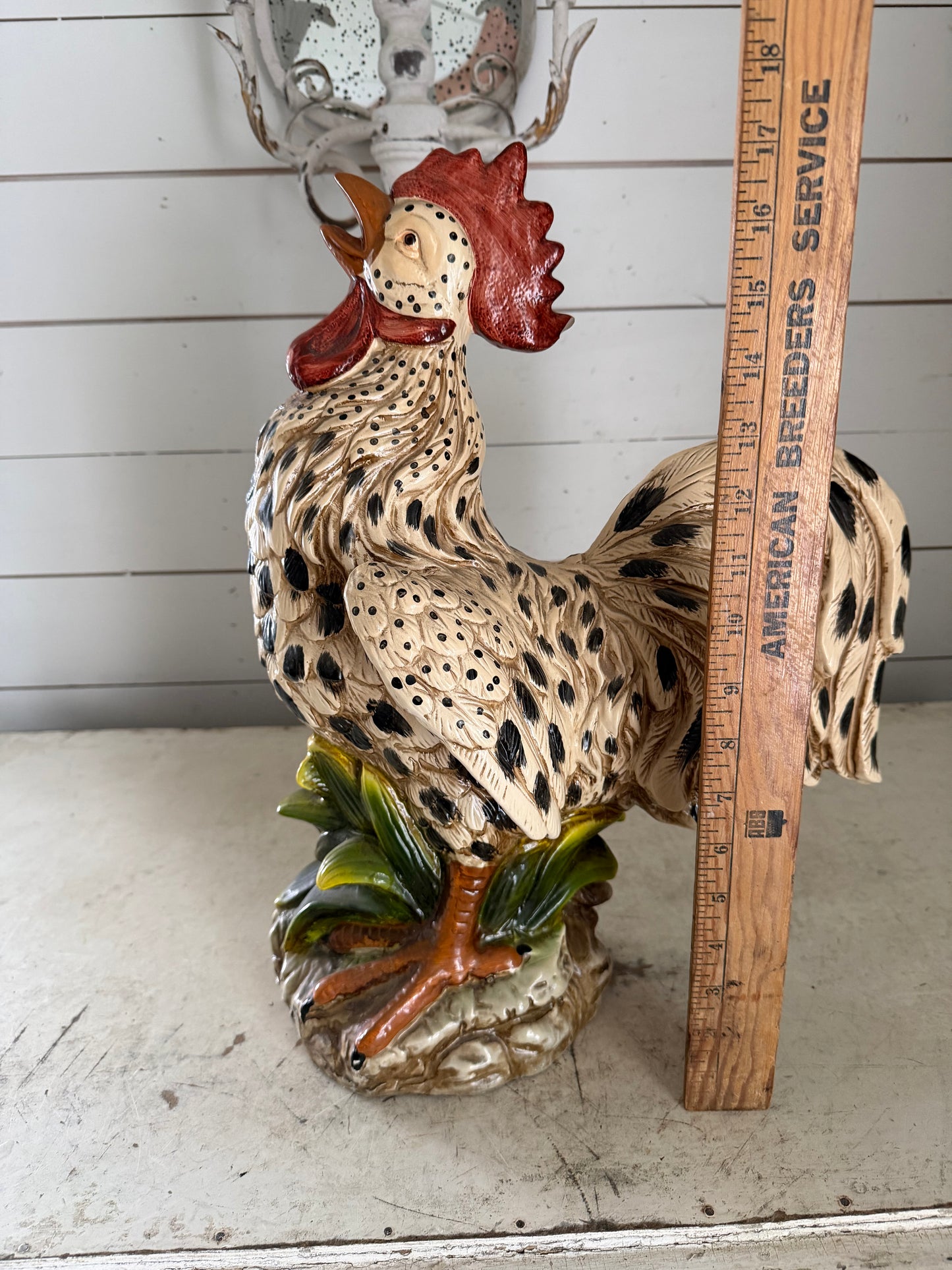 Large Ceramic Rooster Will Get Makeover