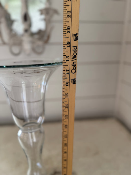 Princess House Style Glass Candle Stick