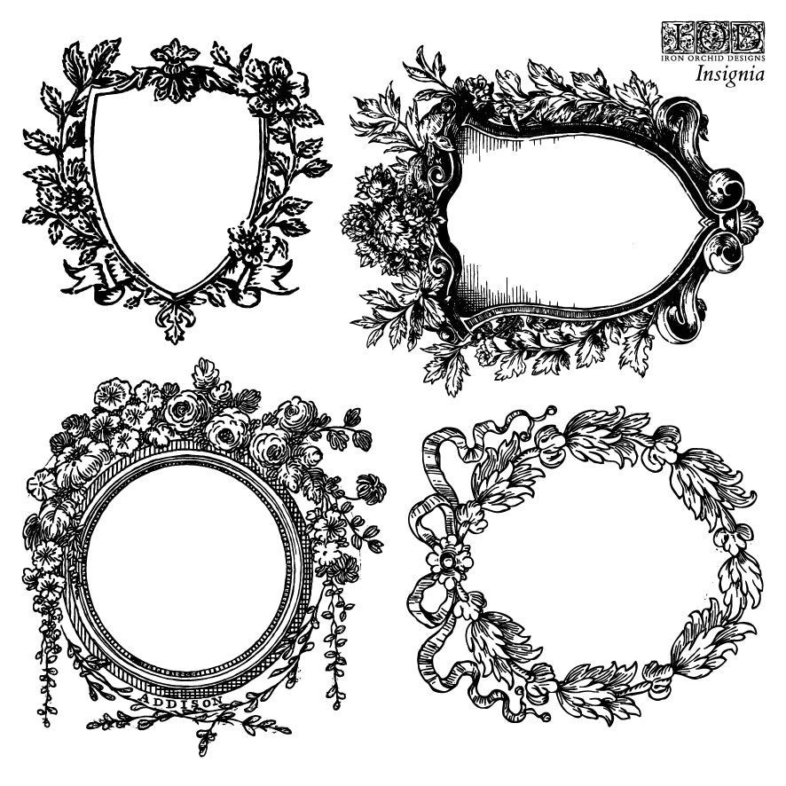 Insignia | Stamp | IOD Iron Orchid Designs