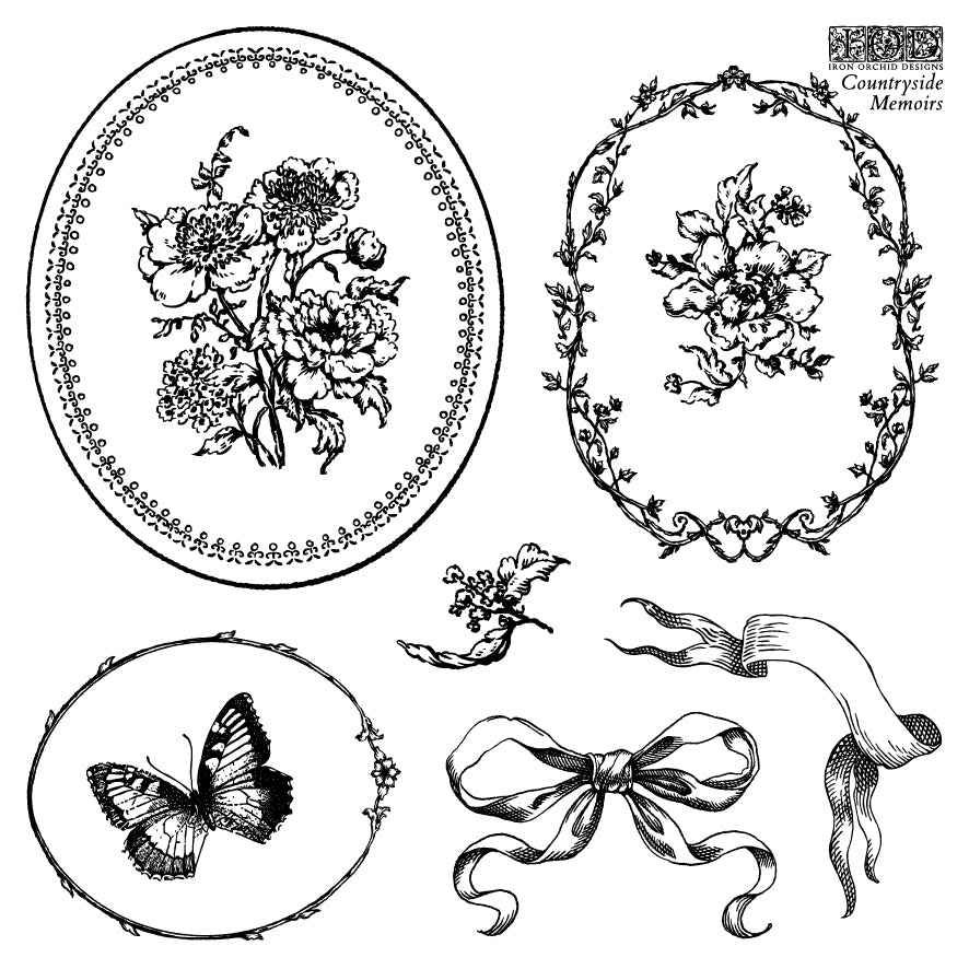 Countryside Memoirs | Stamp | Iron Orchid Designs IOD