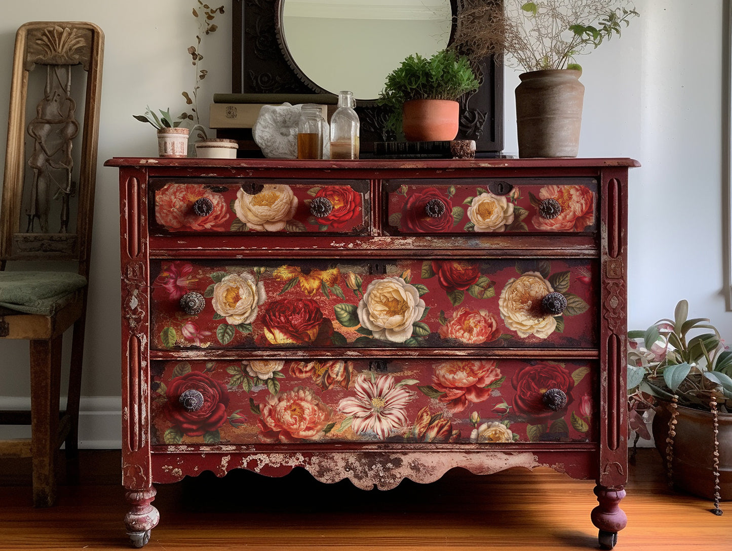 Collage de Fleurs | Transfer | IOD Iron Orchid Designs