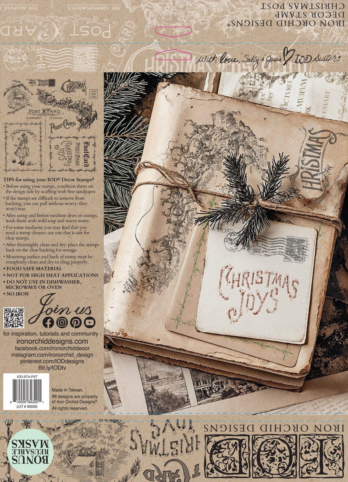 Christmas Post | Stamp | IOD Iron Orchid Designs