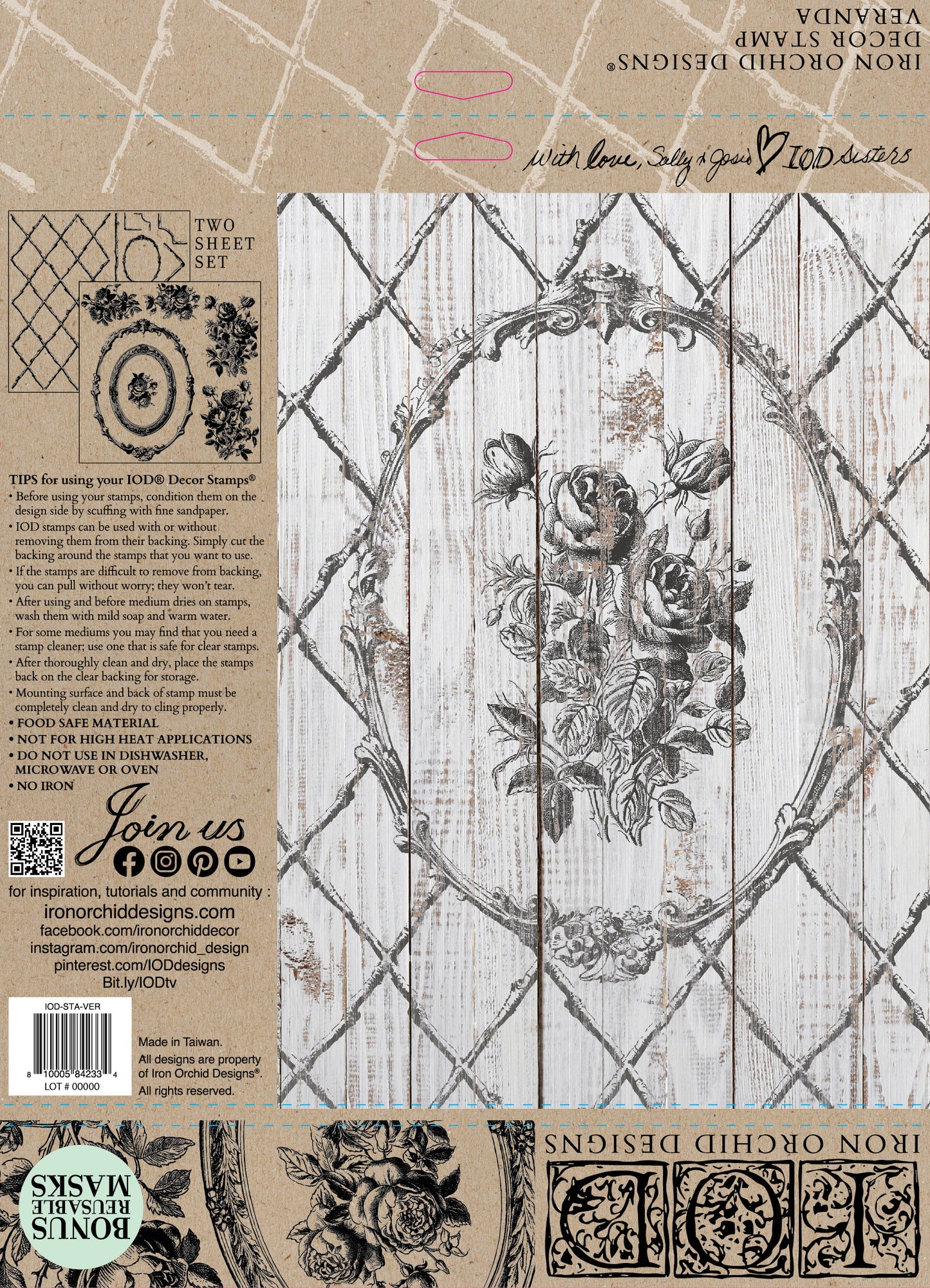 Veranda | Stamp | IOD Iron Orchid Designs