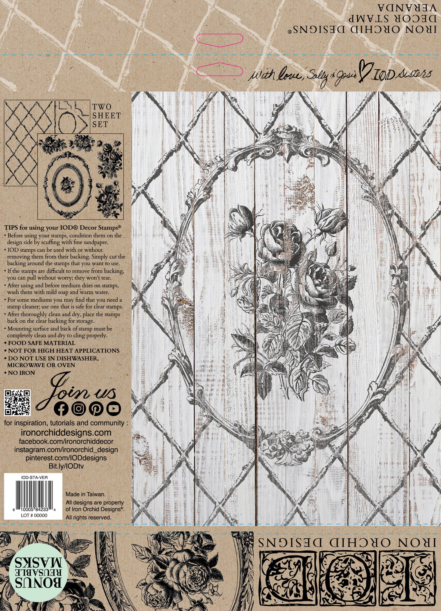 Iron Orchid Designs Veranda | IOD Decor Stamp