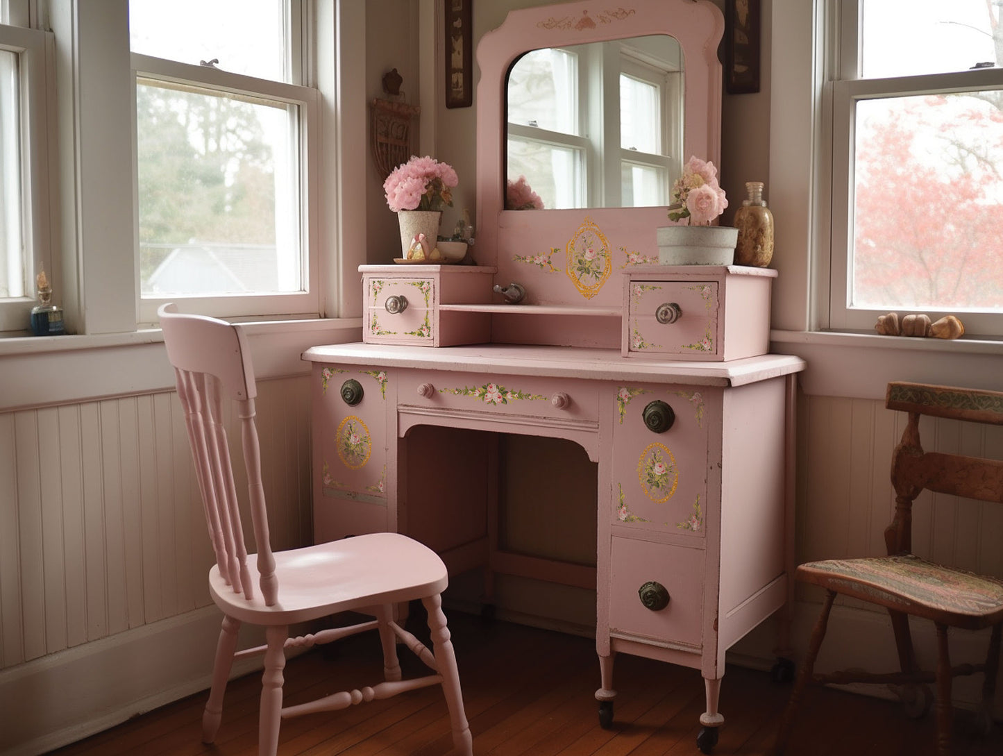 Iron Orchid Designs Petite Fleur Pink | IOD Paint Inlay