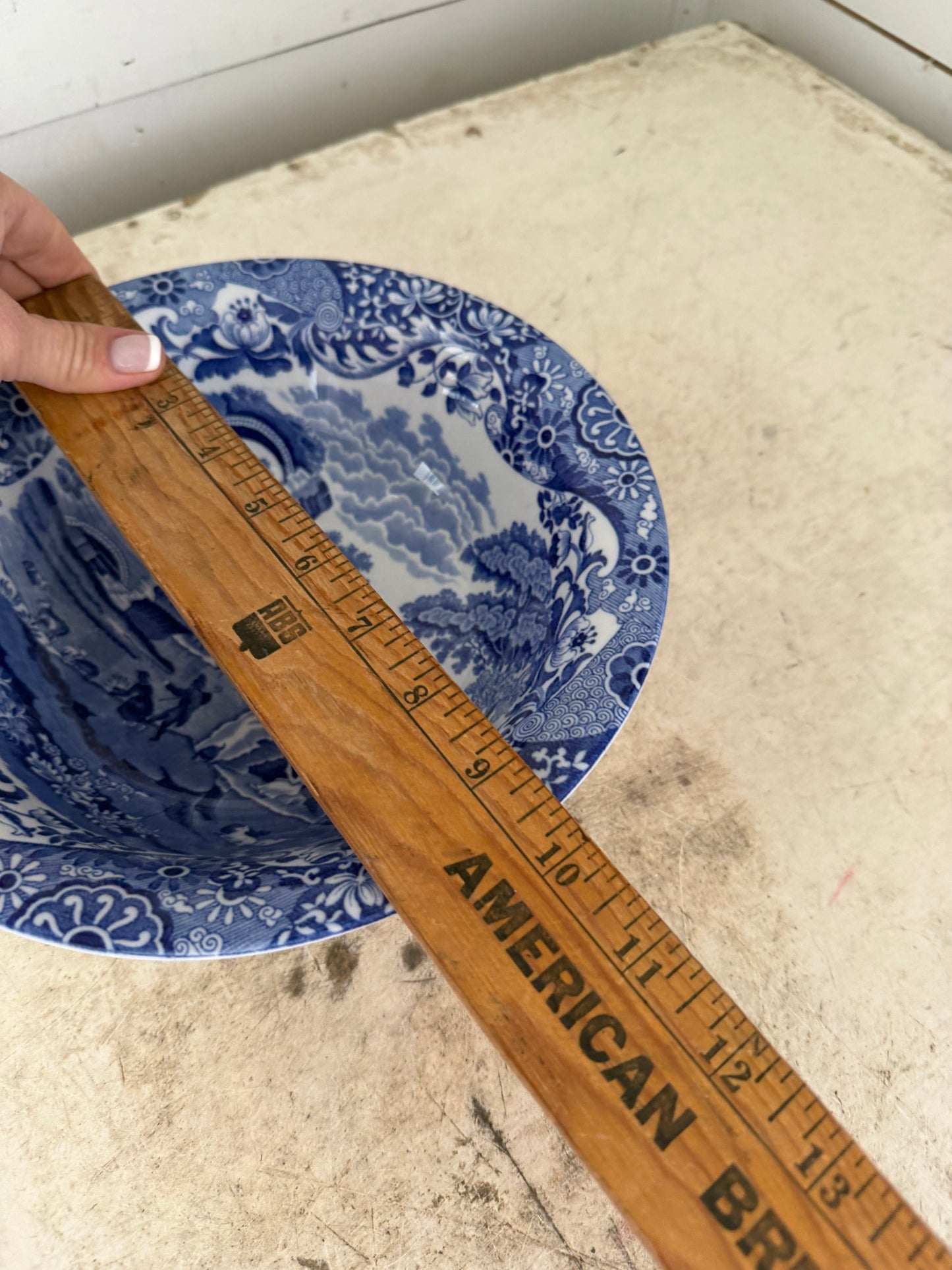 COPELAND SPODE - Blue Italian Pattern Transfer Bowl
