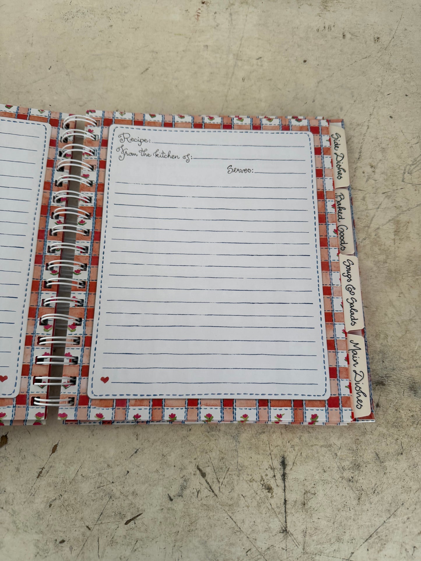 To my daughter with love from the kitchen cookbook notebook