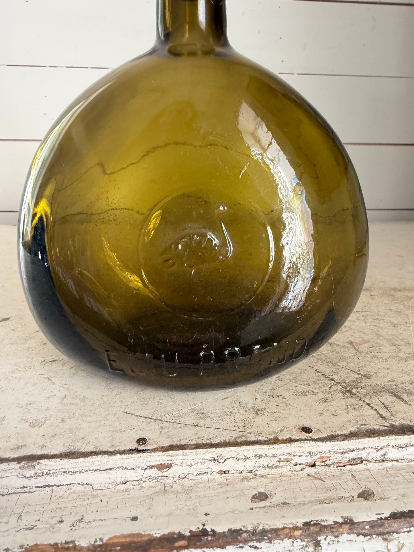 Antique Emu Brand Small Demijohn