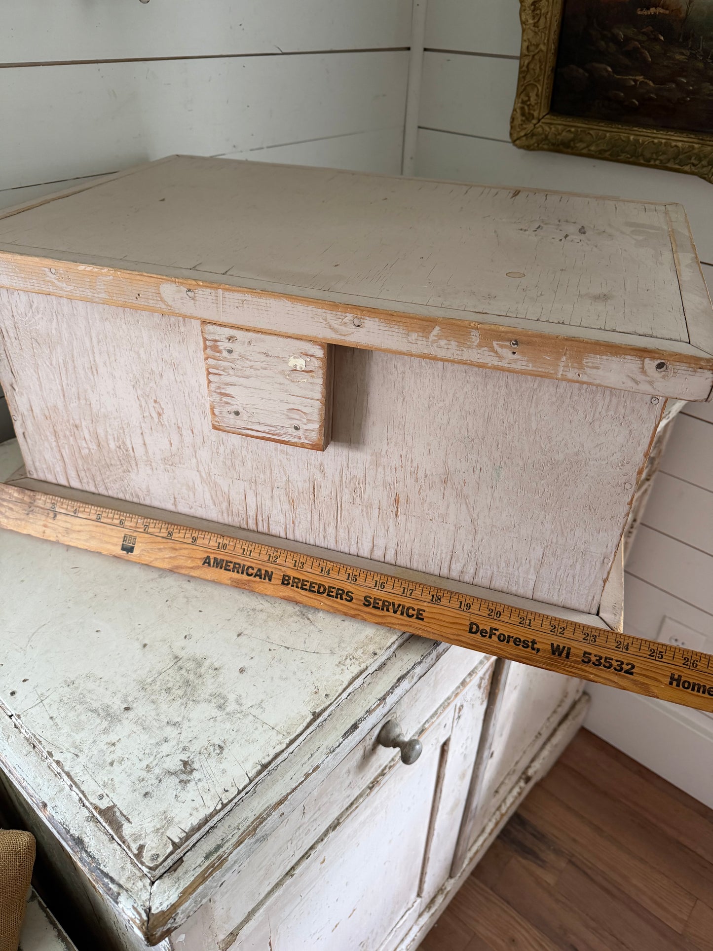 Large Handmade Wood Kindling Box - Will Get Makeover