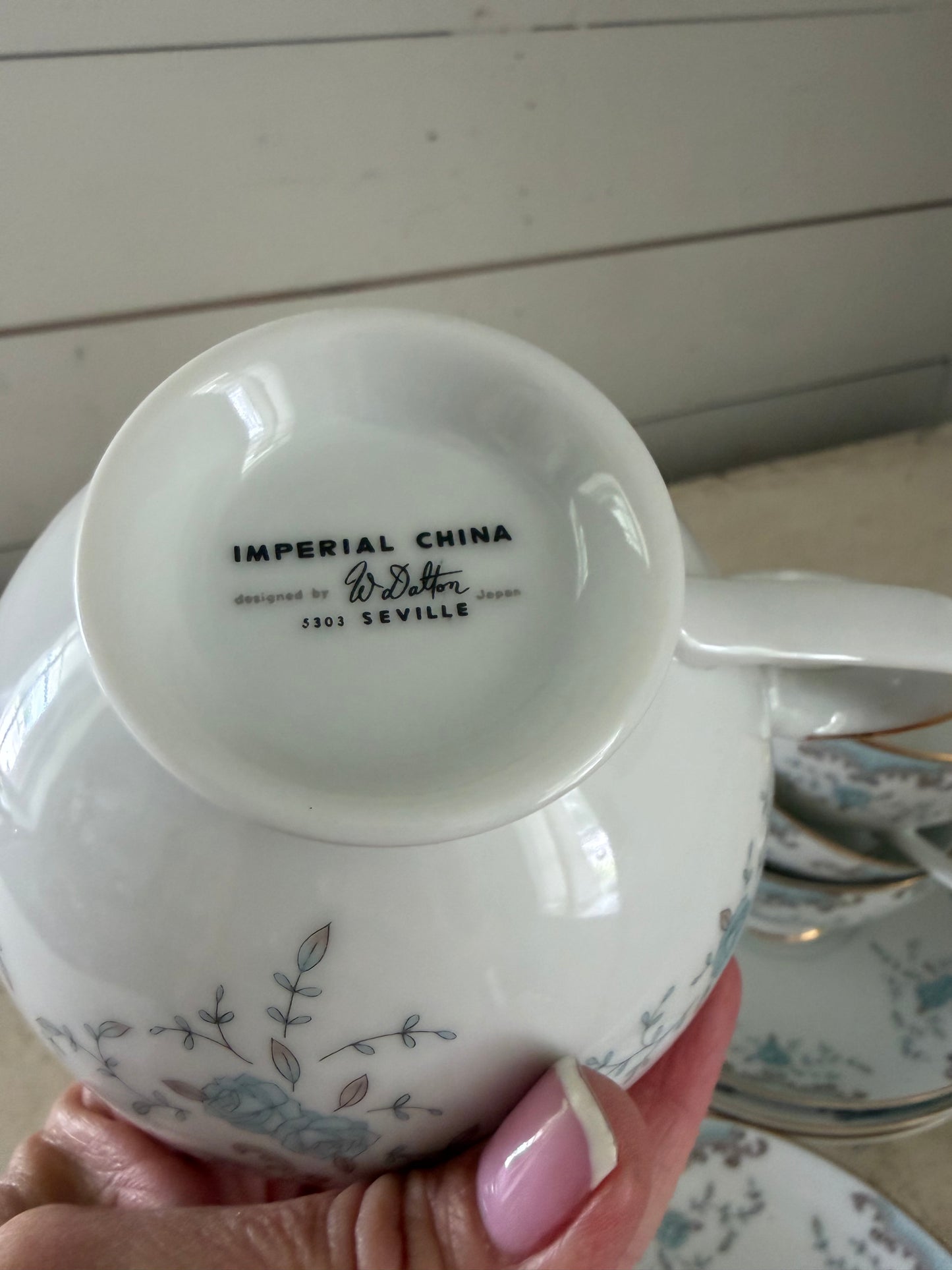 Imperial China Seville Teacup and Saucer each set sold individually