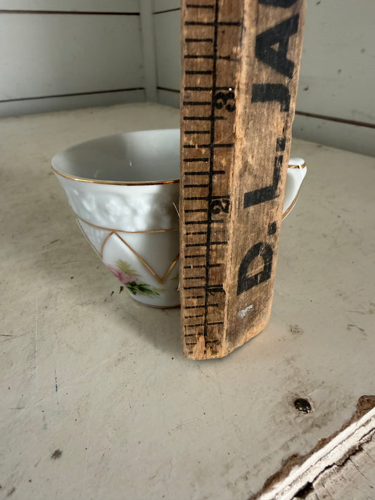 Pink rose tea cup