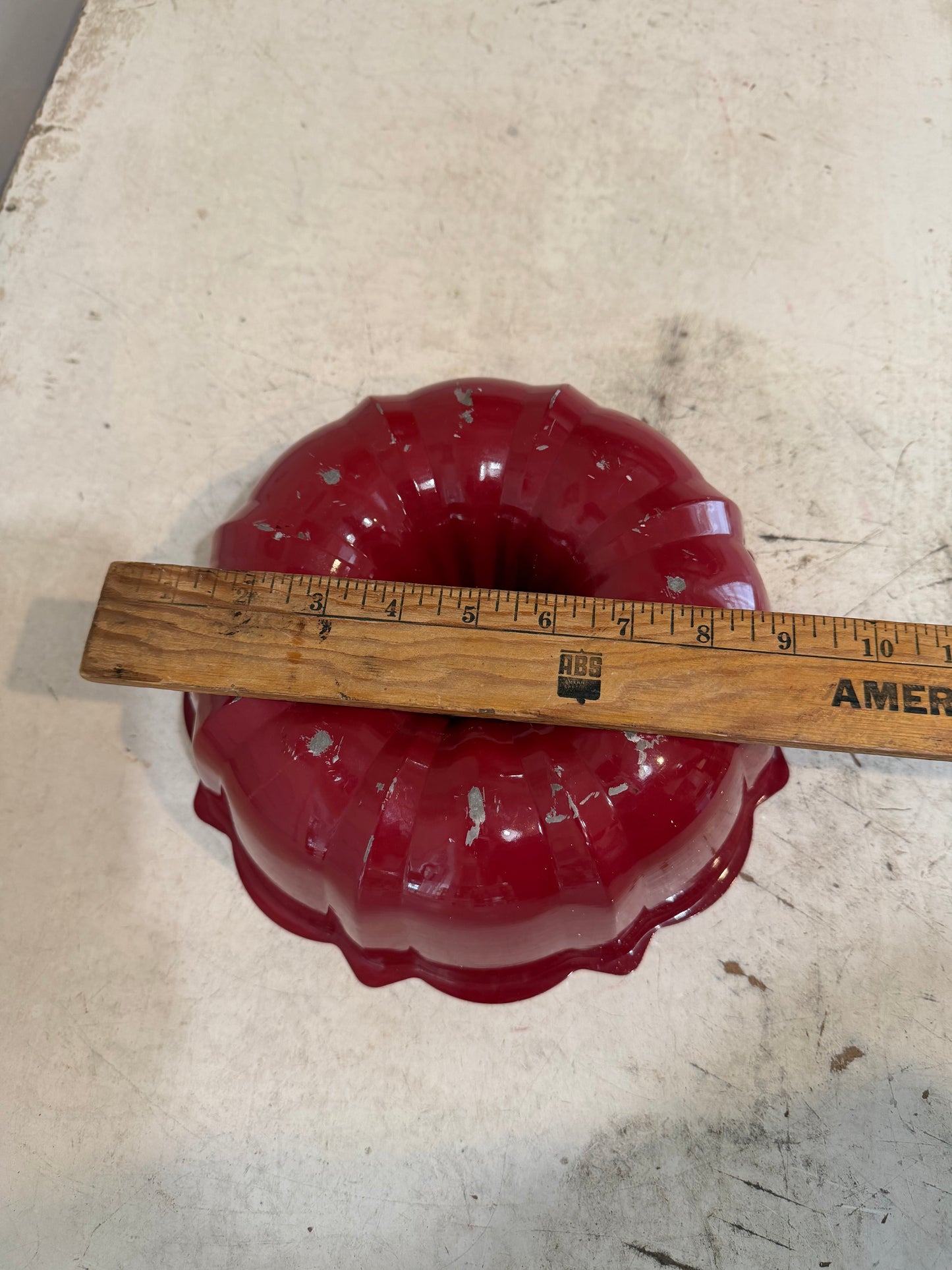 Vintage Red Bundt pan
