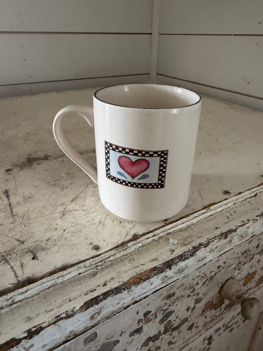 Susan Winget Ceramic Mug with Peach design