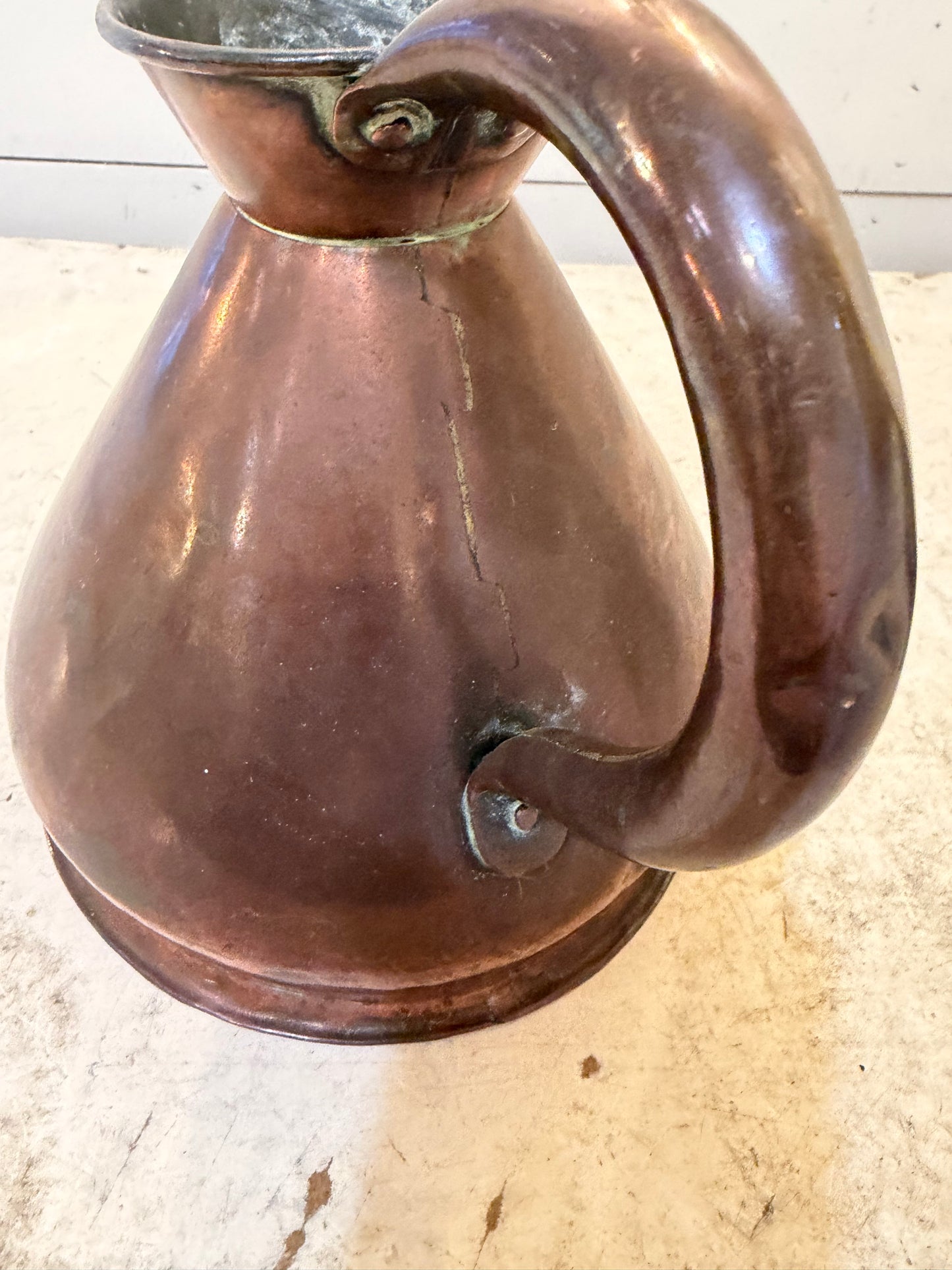 MAntique haystack, copper pitcher, 1/2 gallon size sold individually