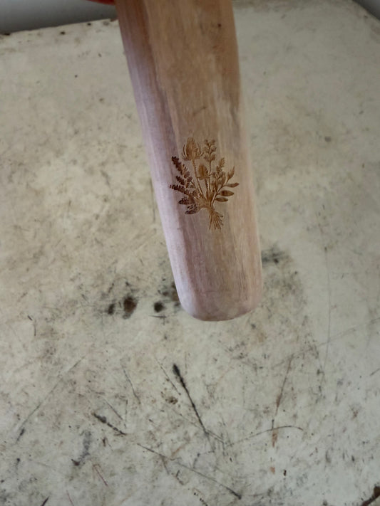 French rolling pin with Flower detail