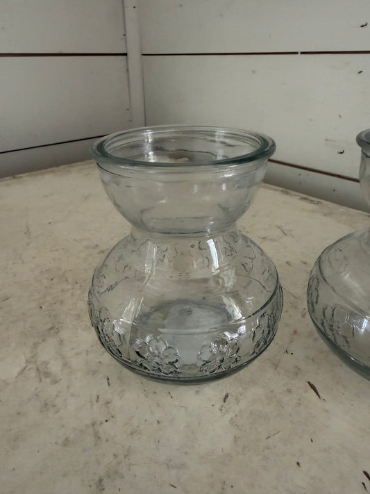 Set of flower bulb vases