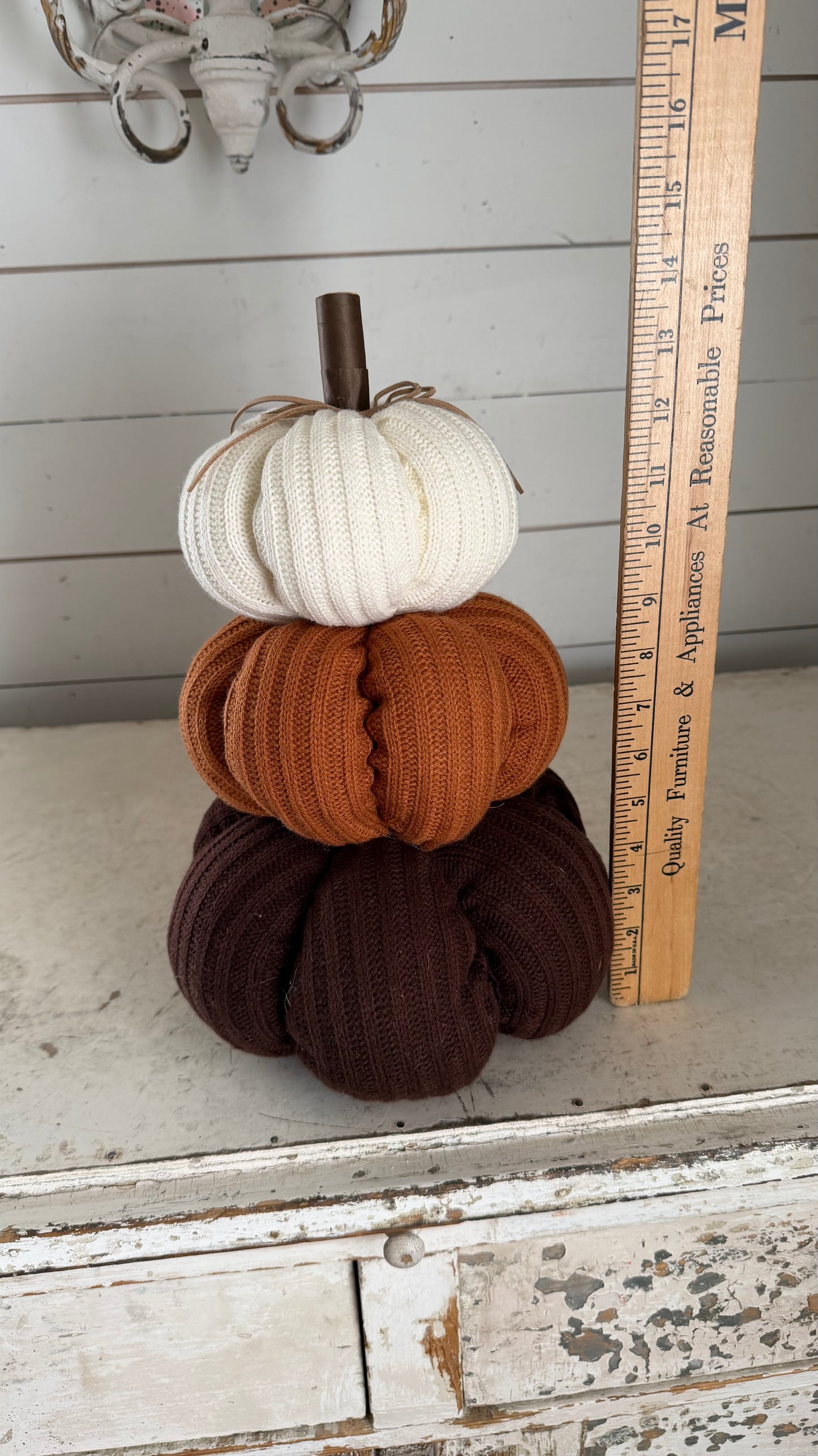 3 Yarn Pumpkin Stack