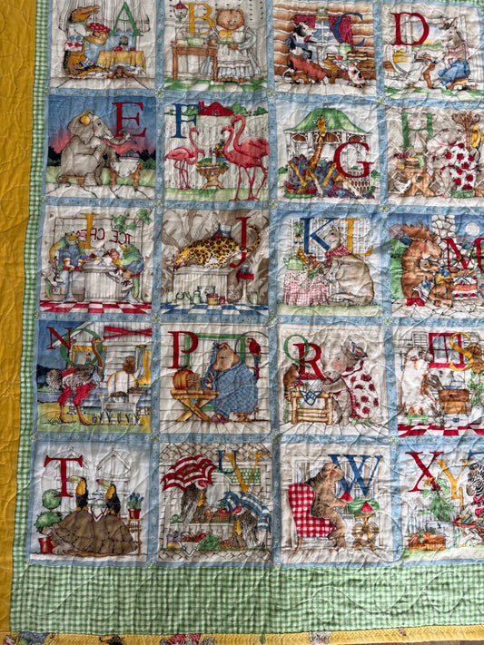 Vintage Alphabet Quilt
